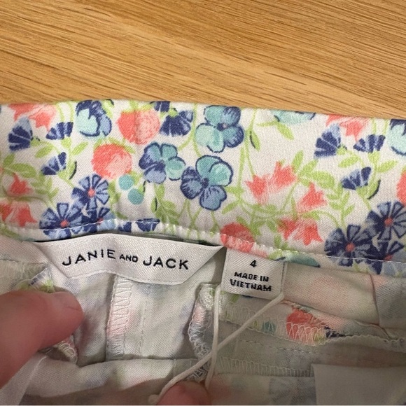 Janie & Jack Easter Party Pants Size 4T Floral - Picture 7 of 7